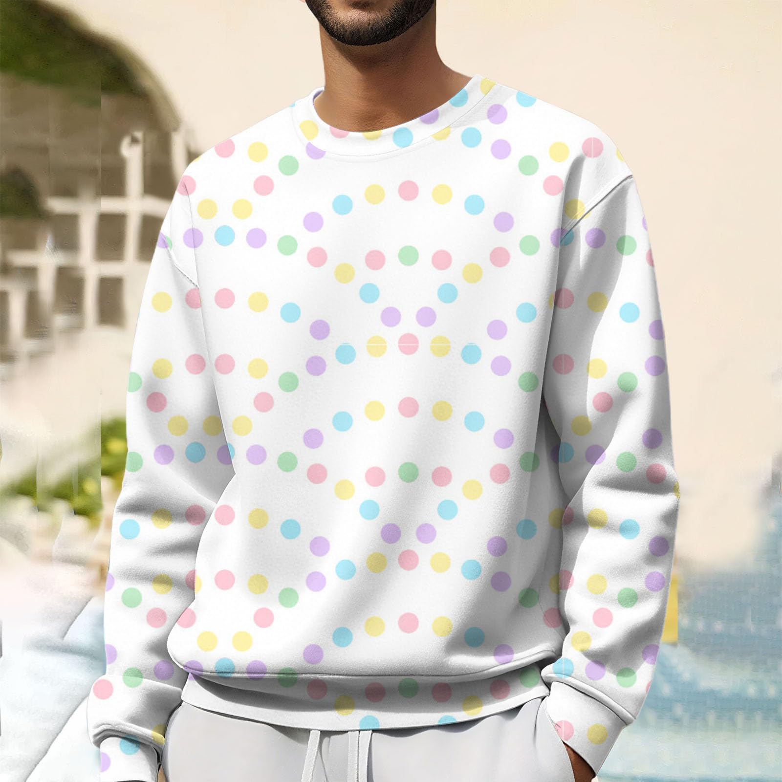 Ropa Anti UV Hombre Suéter Informal De Cuello con Estampado Tie-Dye Otoño para Top Tirantes Sudadera Moto Deporte Deportiva Chandal Completo Trabajo Verano Sin Mangas Chaqueta