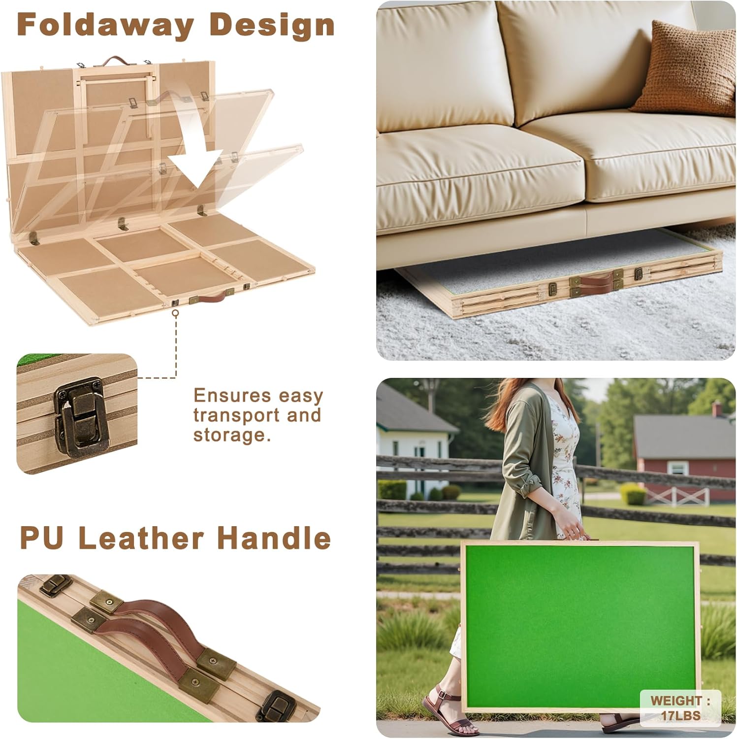 3000 Pcs Ertra Large Foldable Puzzle Board with 8 Storage Drawers & Cover - Jigsaw Puzzles Table, Lightweight & Wooden Portable Puzzle Boards, Jig Saw Tray, Perfect for Adults Gifts