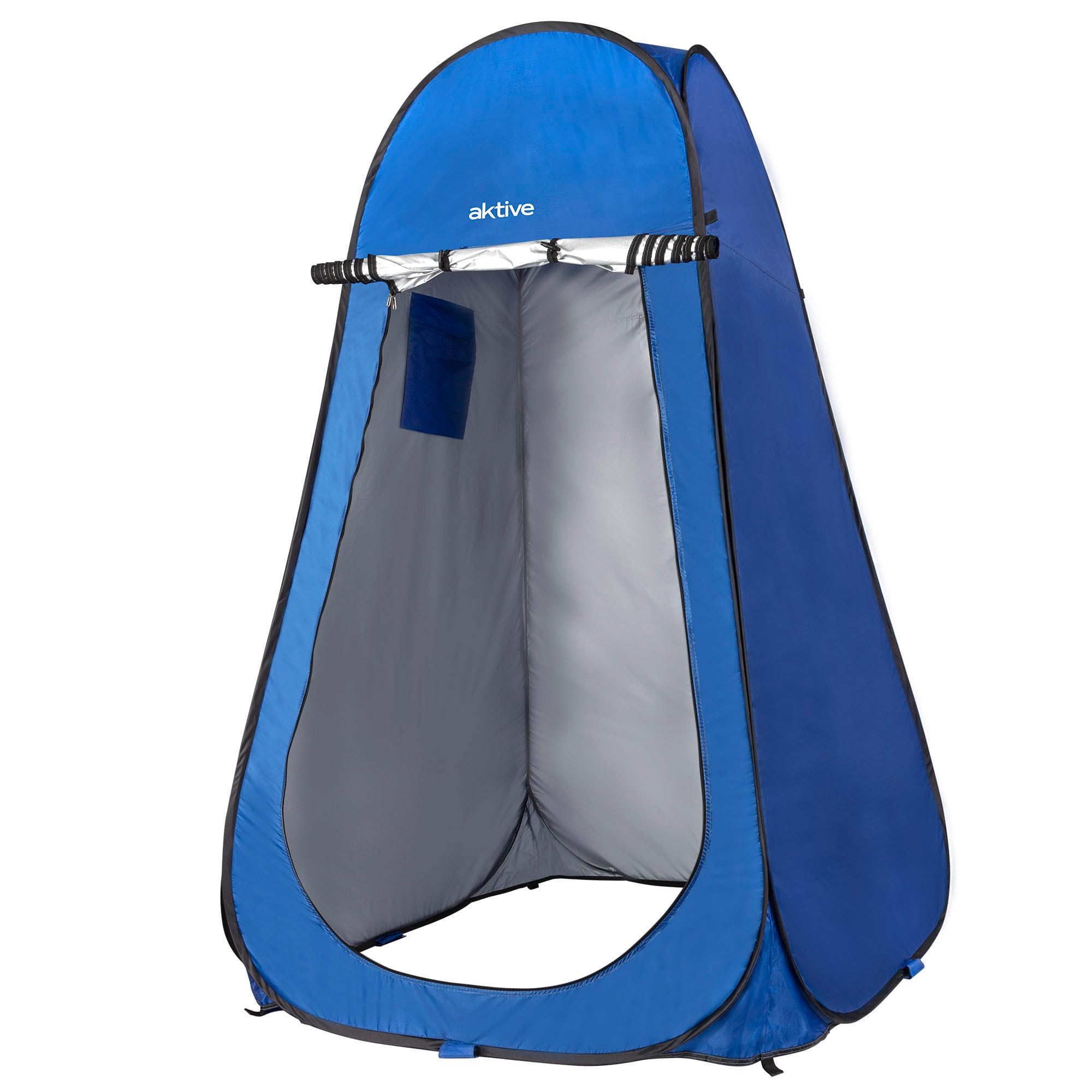 AKTIVE Tenda da campeggio con doccia e spogliatoio 120x120x185 cm, Pieghevole, Impermeabile