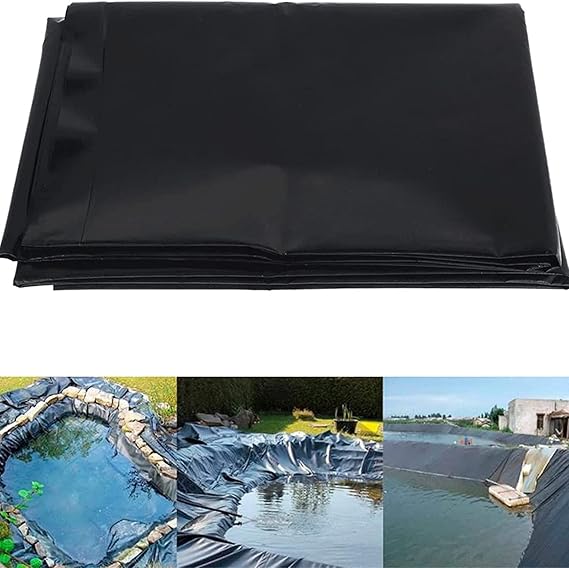 Image Household products Pond Liner, Durable Thickened Fish Pond Liner Garden Large Fish Pond Liner Garden Anti-seepage Geomembrane (Size : 4 * 5m(13.1 * 16.4FT))
