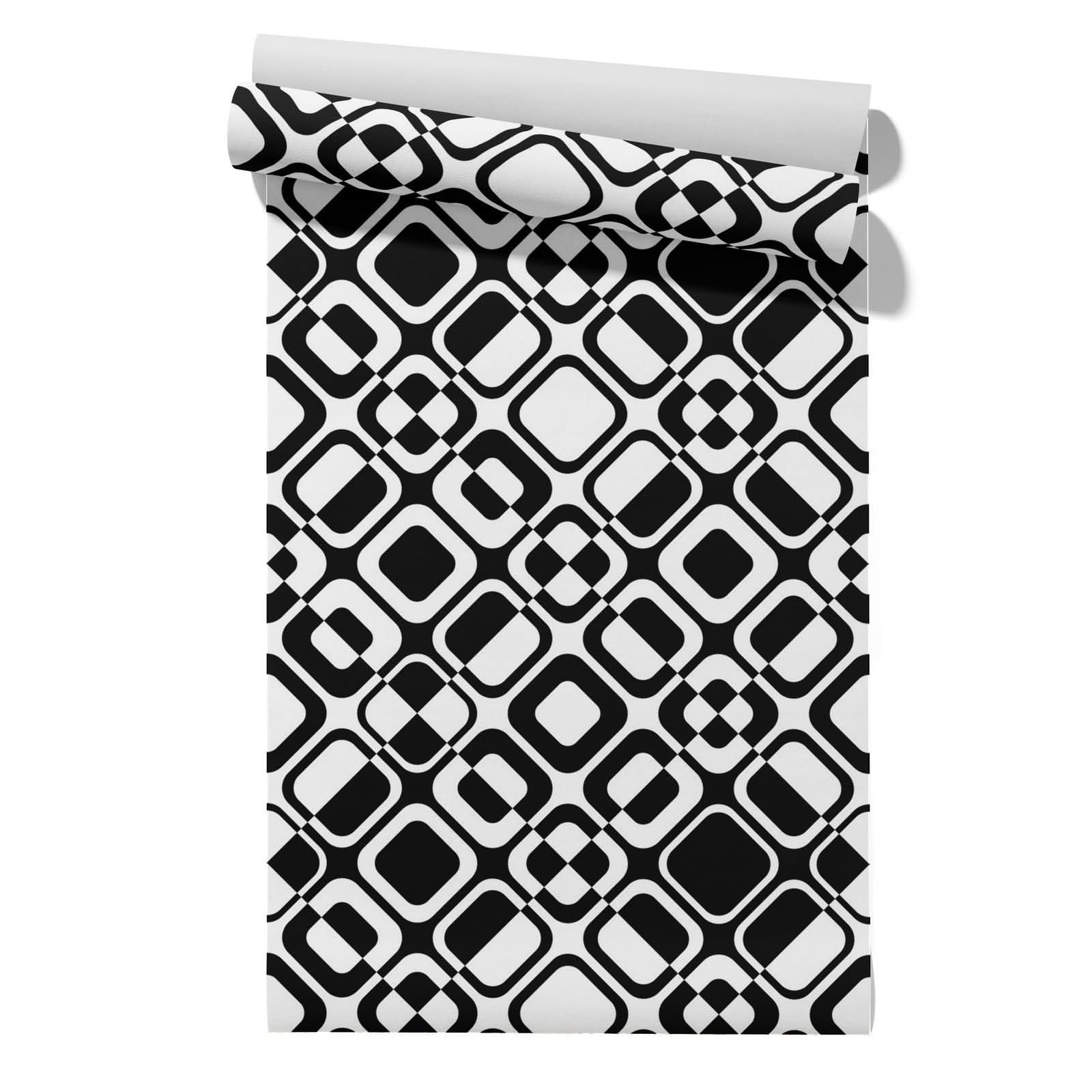 CEVAN Peel and Stick Wallpaper Hallway Roll of Drawer Liner x Large Geometric Art Modern Fashion Individuality 45x300cm