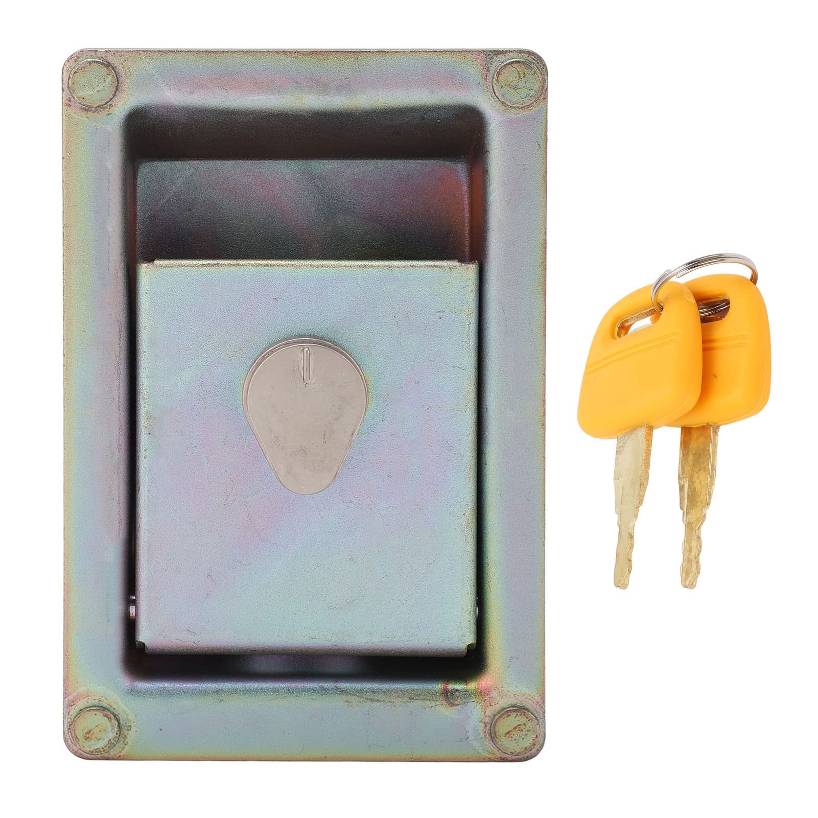 Zamek bocznych drzwi pompy hydraulicznej, trwały stop aluminium, mocny zamienny zamek pokrywy do serii ZAX 171x111mm