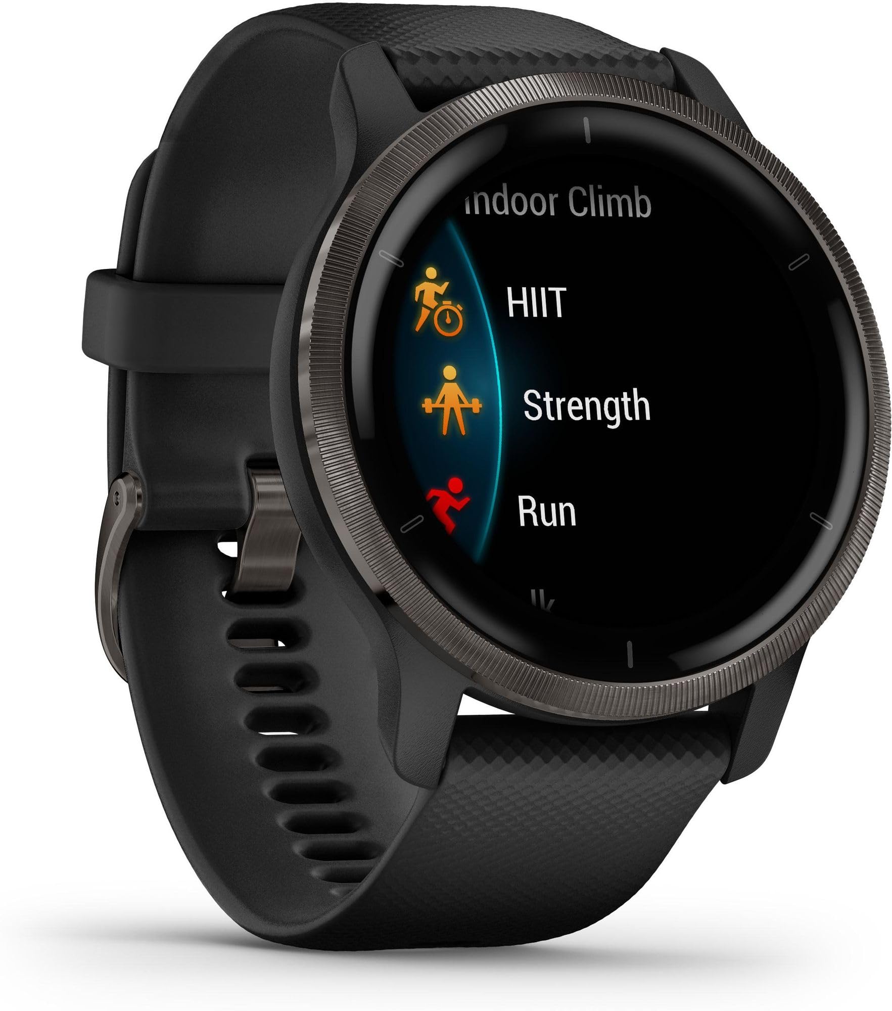 Garmin Venu 2 – GPS-Fitness-Smartwatch mit ultrascharfem 1,3“ AMOLED-Touchdisplay, umfassenden Fitness, über 25 vorinstallierte Sportarten, Music Pay