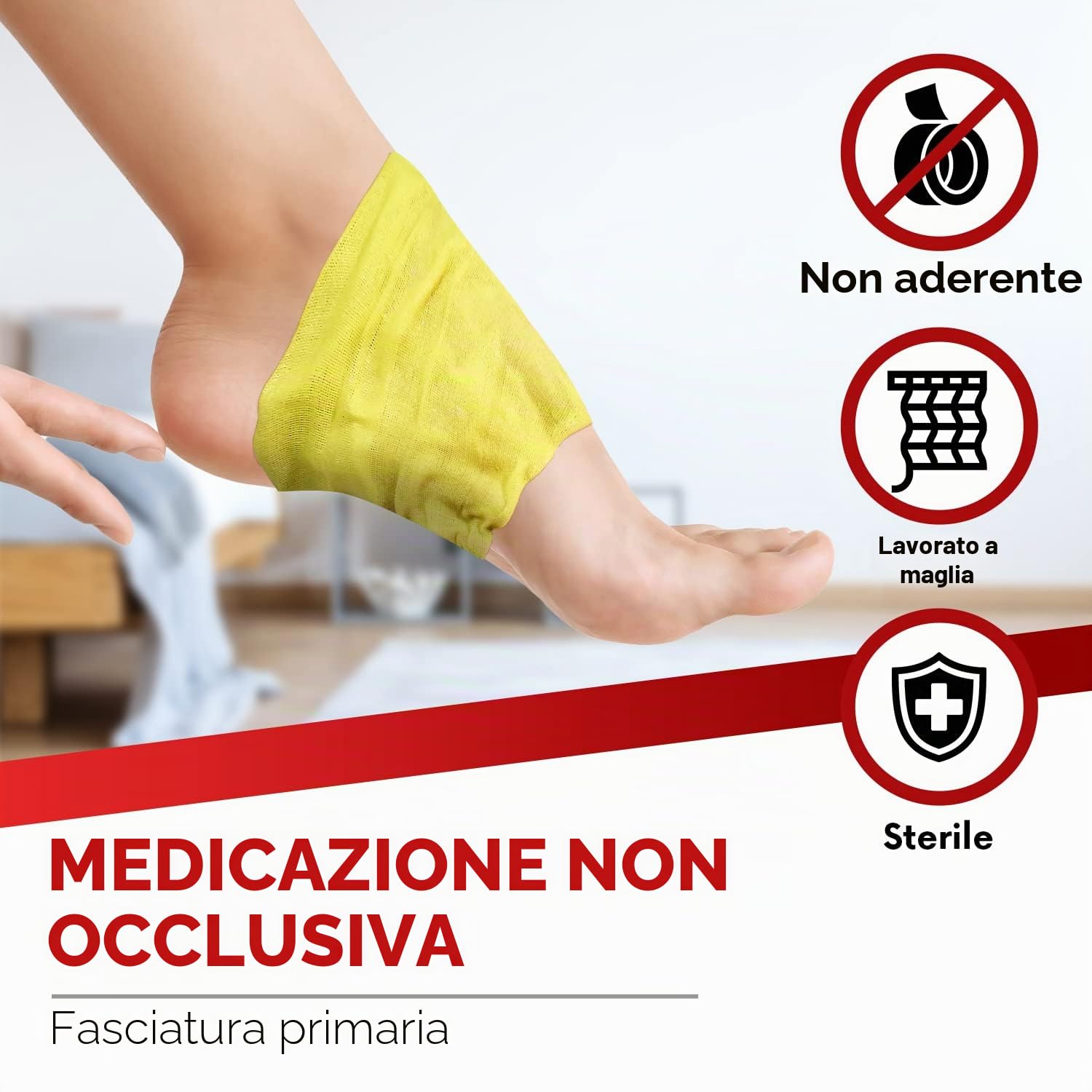 HEALQU Xeroform Medicazione Petrolatum 5x9 – Confezione da 25 garze non aderenti per ferite a bassa essudazione – Cerotto di garza a maglia fine sterile per lacerazioni, ustioni e innesti cutanei