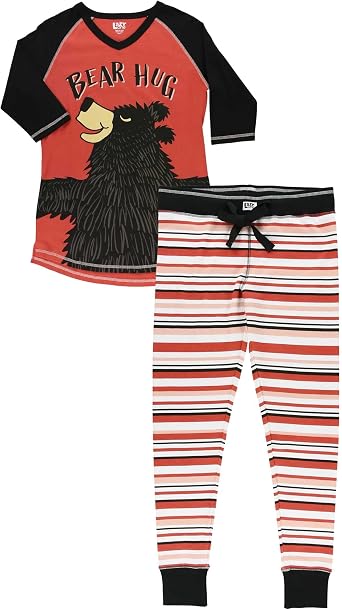 Lazy One Women's Soft Casual Pajama Leggings Sets, Pajamas for Women Set