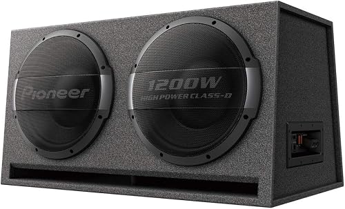 Pioneer Ts-Wx1220Ah Bass Reflex Subwoofer With Built In Amplifier, 3000 W, Black, Grey, 30 x 2 cm - 1