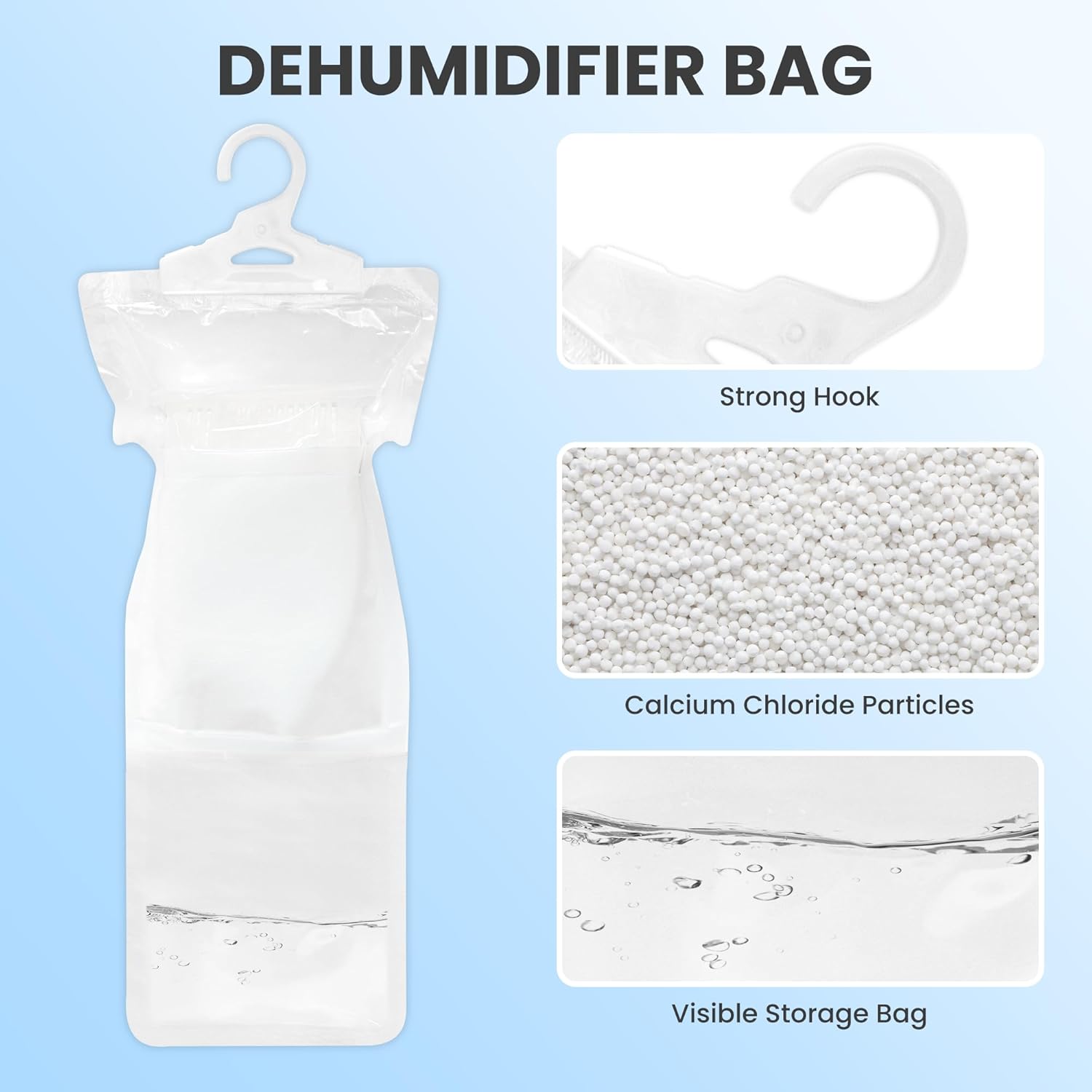 Candy Moisture Absorbes Hanging Packets 10 Pack,Dehumidifier Bags Ideal for Closet Bedroom Bathroom