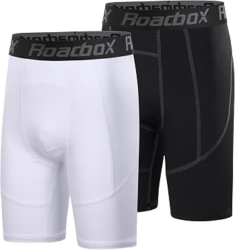 Roadbox Youth Boys Compression Shorts Athletic Quick Dry Kids Underwear