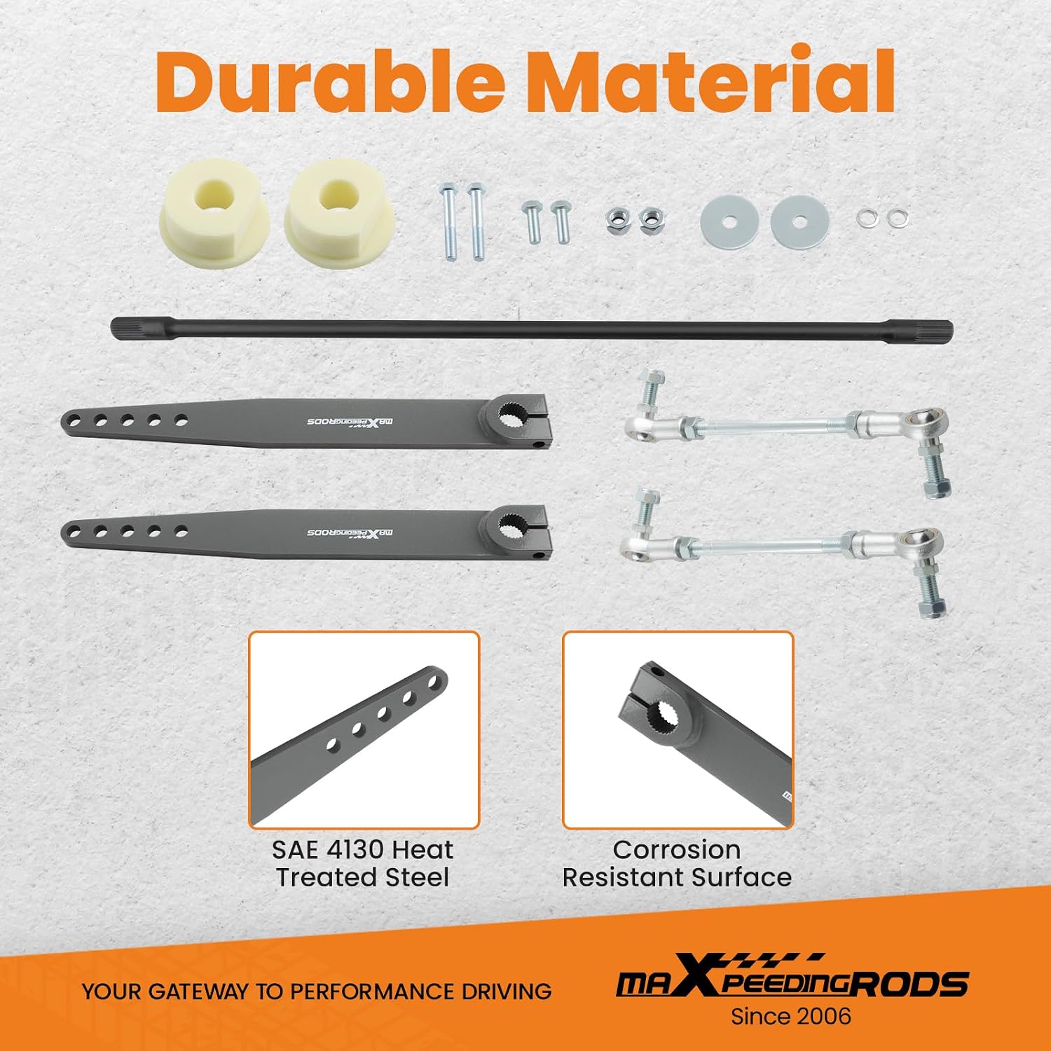 maXpeedingrods Front Sway Bar for Jeep Wrangler TJ LJ/TJ Unlimited 1997-2006 Stabilizer Bar End Link Kit