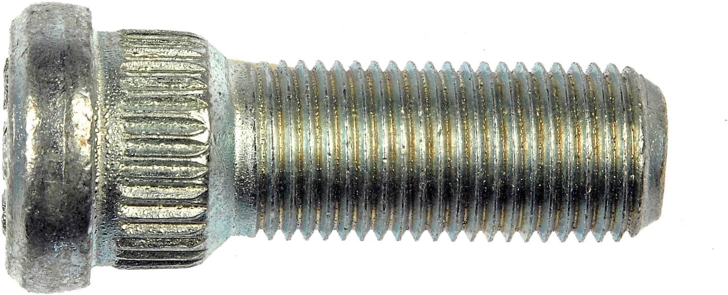Dorman 610-085 1/2-20 Serrated Wheel Stud - .641 in. Knurl, 1-9/16 in. Length Compatible with Select Ford/Mercury Models, 10 Pack (Made in USA)