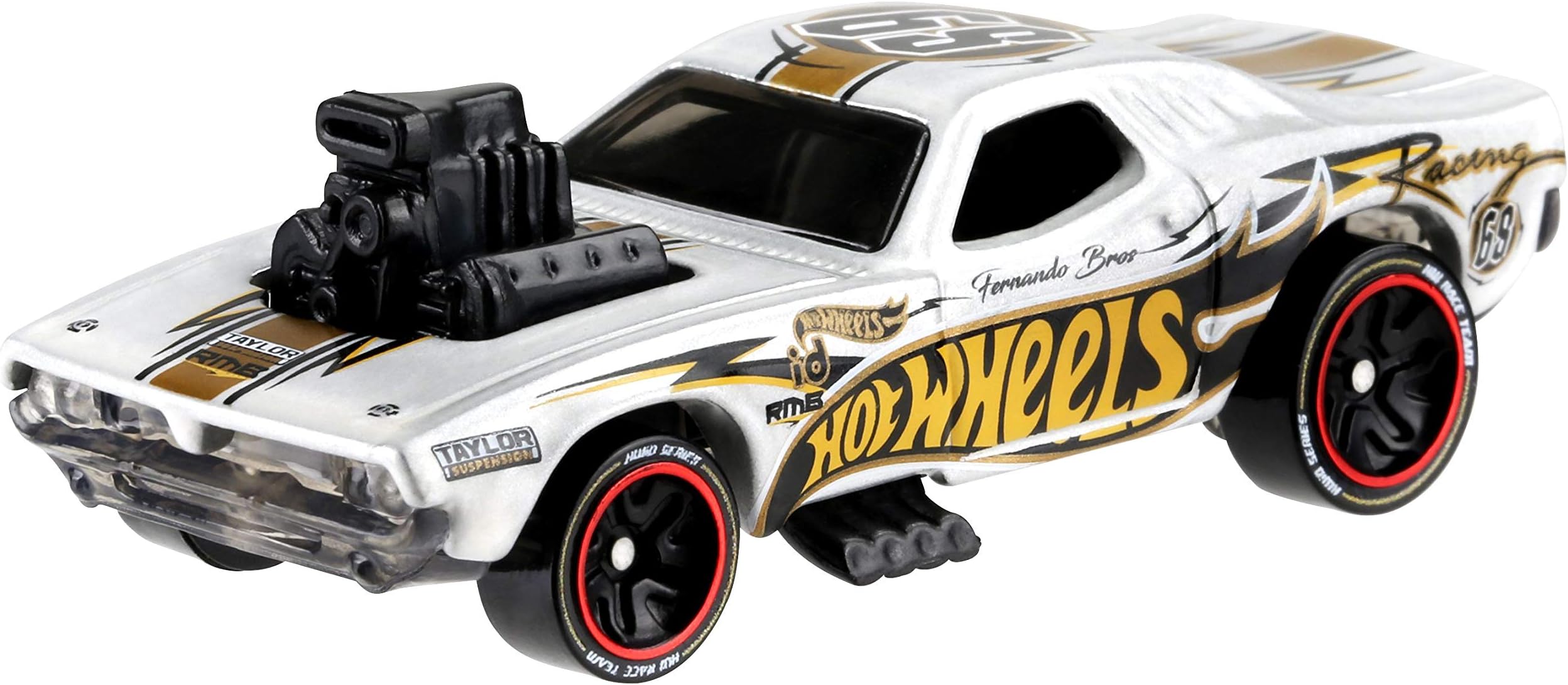 ​Hot Wheels id Vehicle​ Roger Dodger​ with Embedded NFC Chip, Uniquely Identifiable, 1:64 Scale, for Kids Ages 8 Years and Older