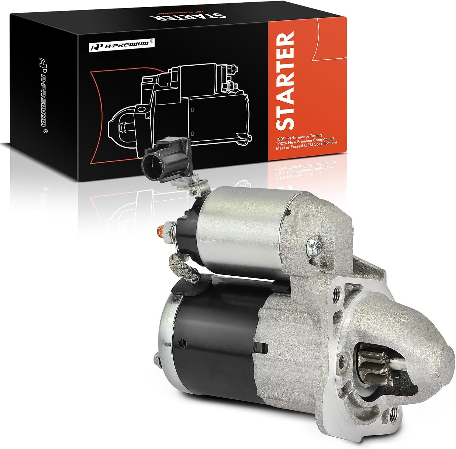 A-Premium Starter Motor Compatible with Mazda 2 2011-2012 1.5L, Manual Transmission, 12V 1.2KW 10-Teeth Clockwise, Replace# M000T33971, M000T33971ZC