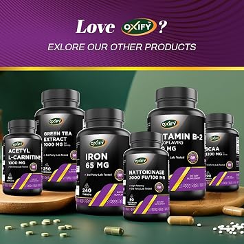 Oxify B-100 Complex | 120 Tablets | Gluten-Free, Non-GMO | Supplement Made in USA