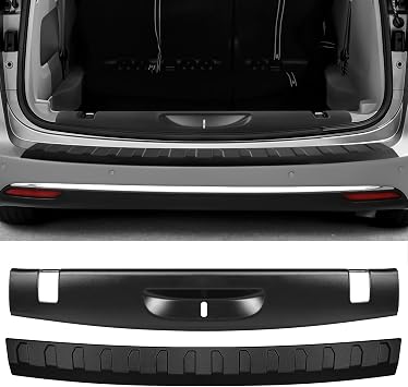 2PCS Rear Bumper Protector Compatible with Chrysler Pacifica 2017-2025 Accessories Matte Black ABS Material Rear Bumper Guard Trunk Sill Protector