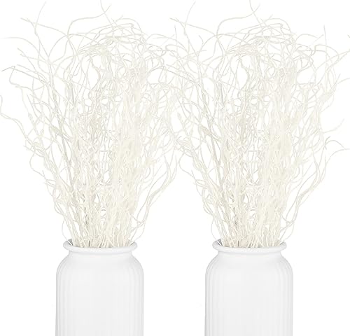 Miniatura 7 de Xinnun Ramas de Navidad con purpurina para decoración de florero, ramas rizadas, ramas artificiales, ramas para árbol de Navidad, manualidades,