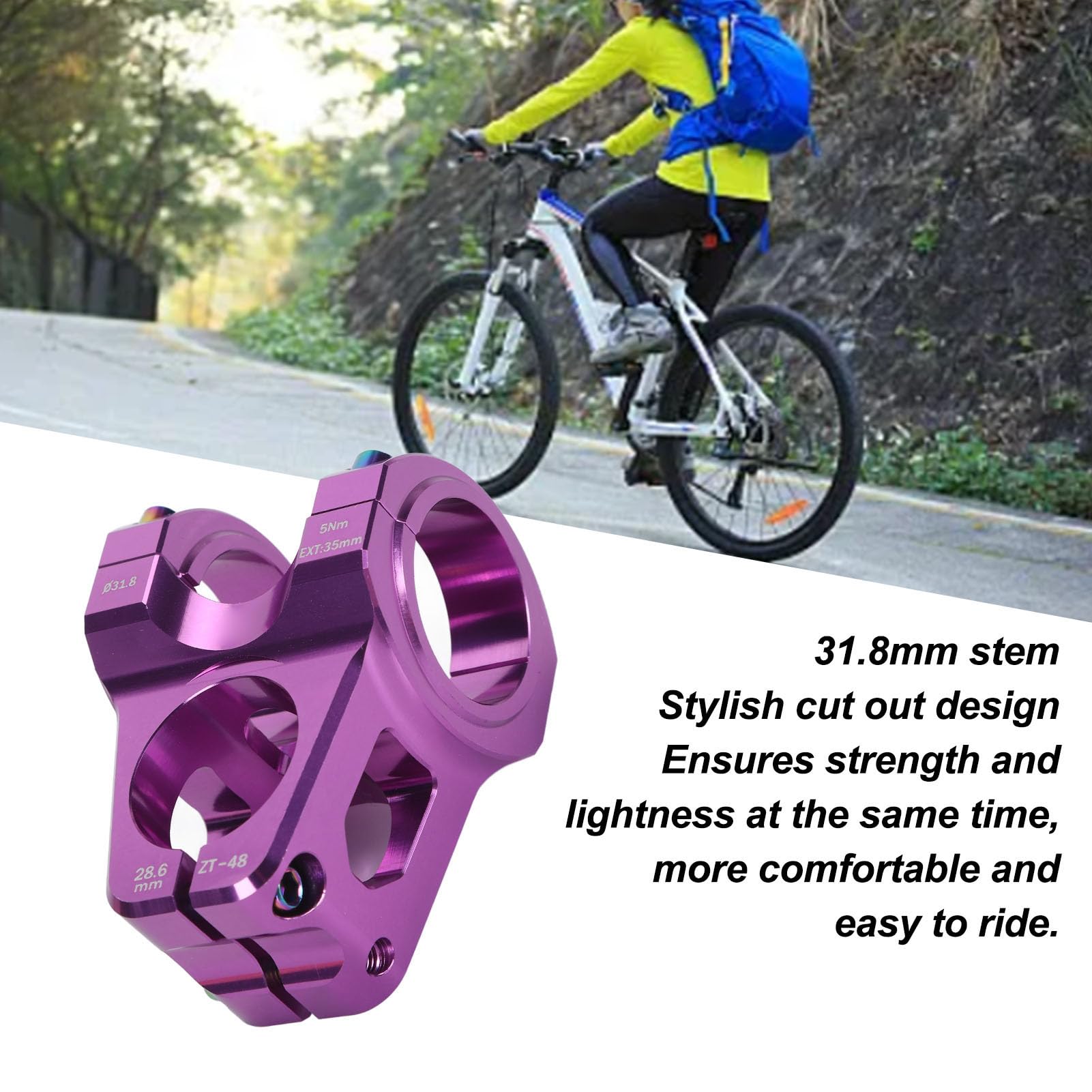 Potence De Vélo De Montagne 31,8 Mm En Alliage D'aluminium