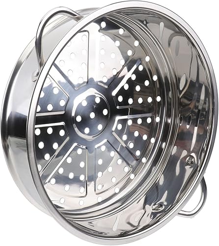 Miniatura 8 de STOBAZA Cesta redonda de vapor de alimentos de 8.7in, cesta de vapor de acero inoxidable, rejilla de vapor compatible con olla instantánea a