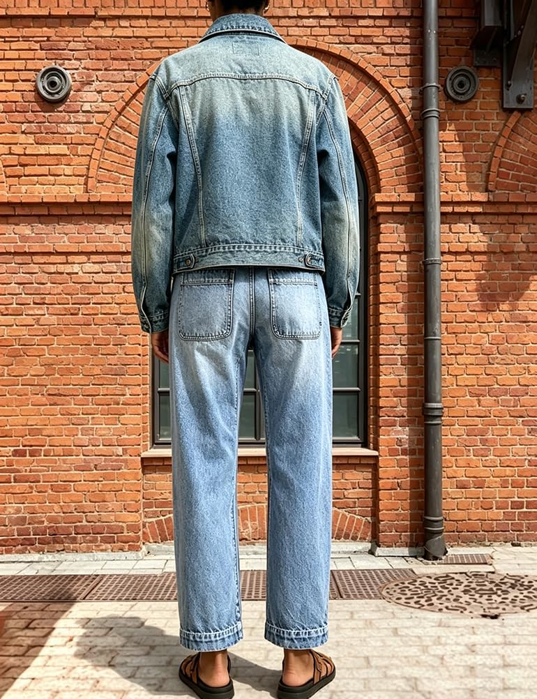 Kinghua Barrel Jeans Women Spring Summer High Waisted Wide Leg Casual Vintage Stretch Baggy Denim Pants