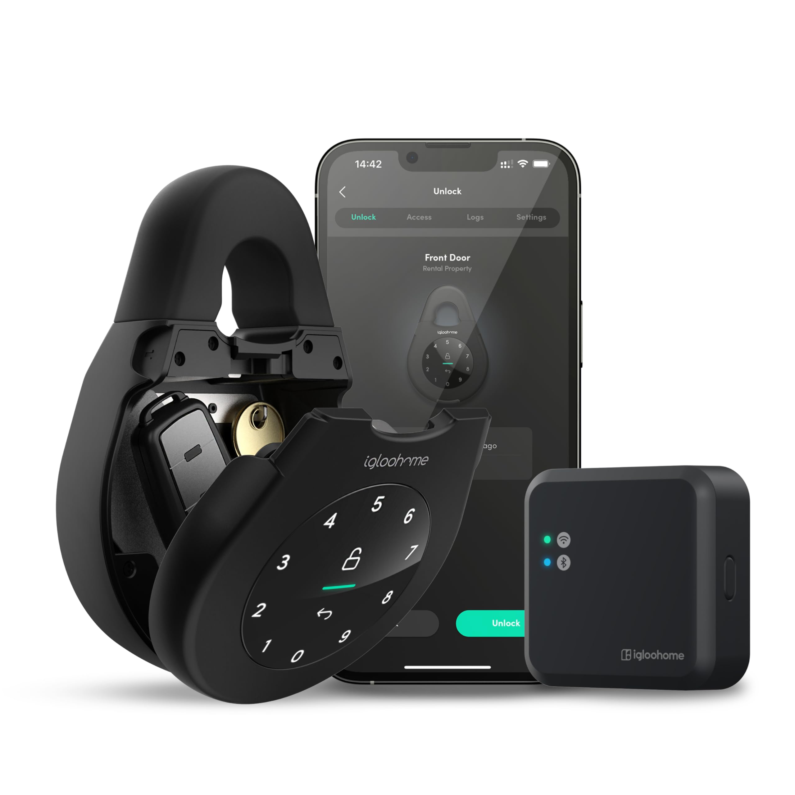 Amazon.com: igloohome Keybox 3 Smart Lock Box + WiFi Bridge Bundle