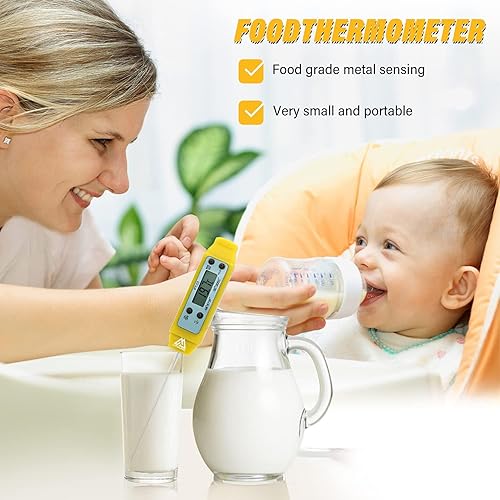 Miniatura 7 de Termómetro digital para cocinar alimentos, 304 (1810), termómetro de acero inoxidable de lectura instantánea para carne, para barbacoa, parrilla