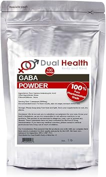 Pure GABA 1 lb Gamma Aminobutyric Acid Powder Bulk Supplements