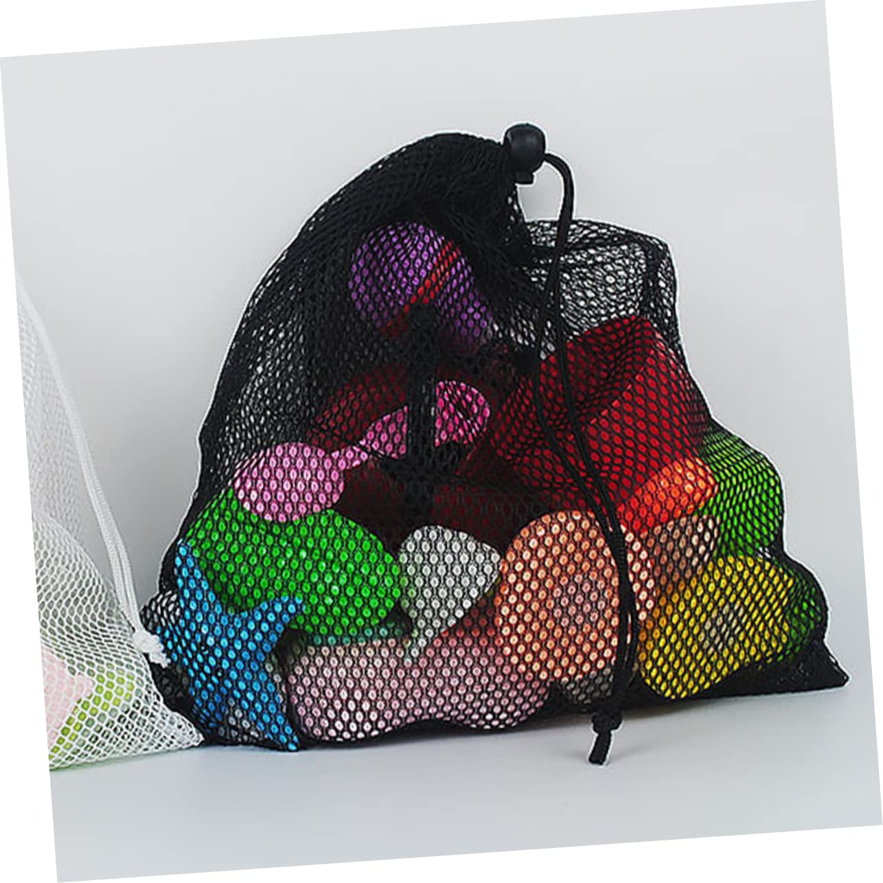 ifundom Borsa A Rete Portaoggetti Corse Netto Stringa Custodia Per Palline Da Golf Di Grandi Dimensioni Borse Per Palline in Rete Maglia Sport Sacchi Nero Poliestere