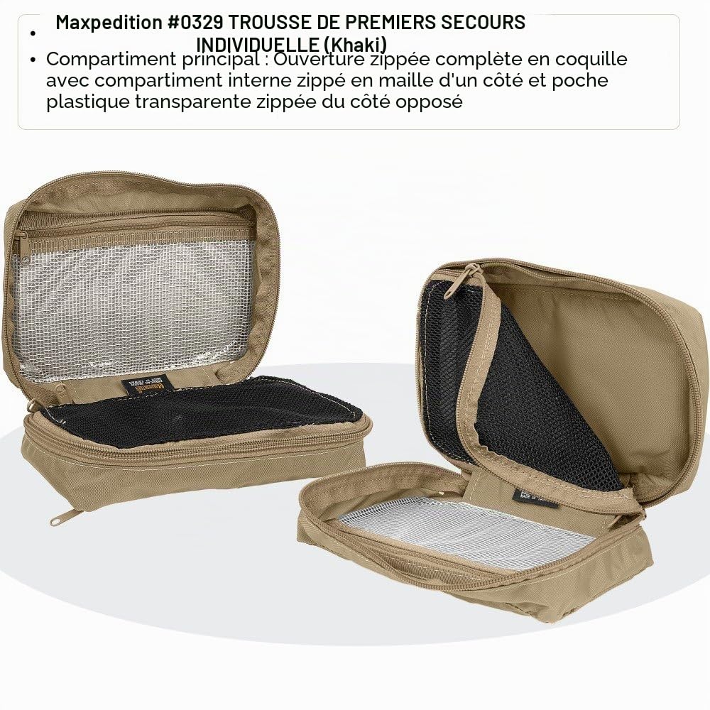 MAXPEDITION, Trousse de Premiers Secours individuelle, Kaki