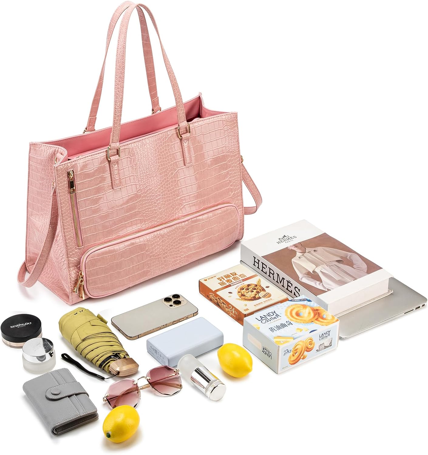 ROYAFAIR Lunch Tote Bag for Women, 15.6 Inch Laptop Bag with Insulated Lunch Compartment - Image 7