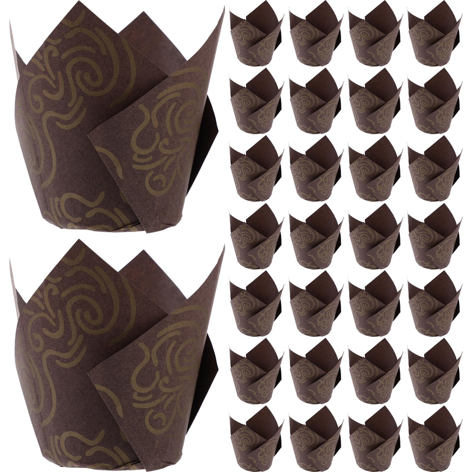 ifundom Pirottini Carta Muffin Tulipano 250 Pezzi Carta Anti-grasso