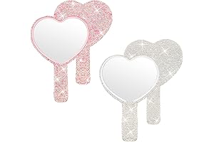Tatuo Bling Heart Rhinestone Mirror