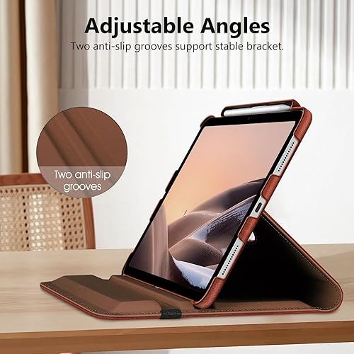 Vista 209 de Fintie Funda giratoria para iPad (A16) de 11ª generación de 11 pulgadas (2025), iPad de 10.9 pulgadas (2022) – [Soporte para lápiz integrado] Funda