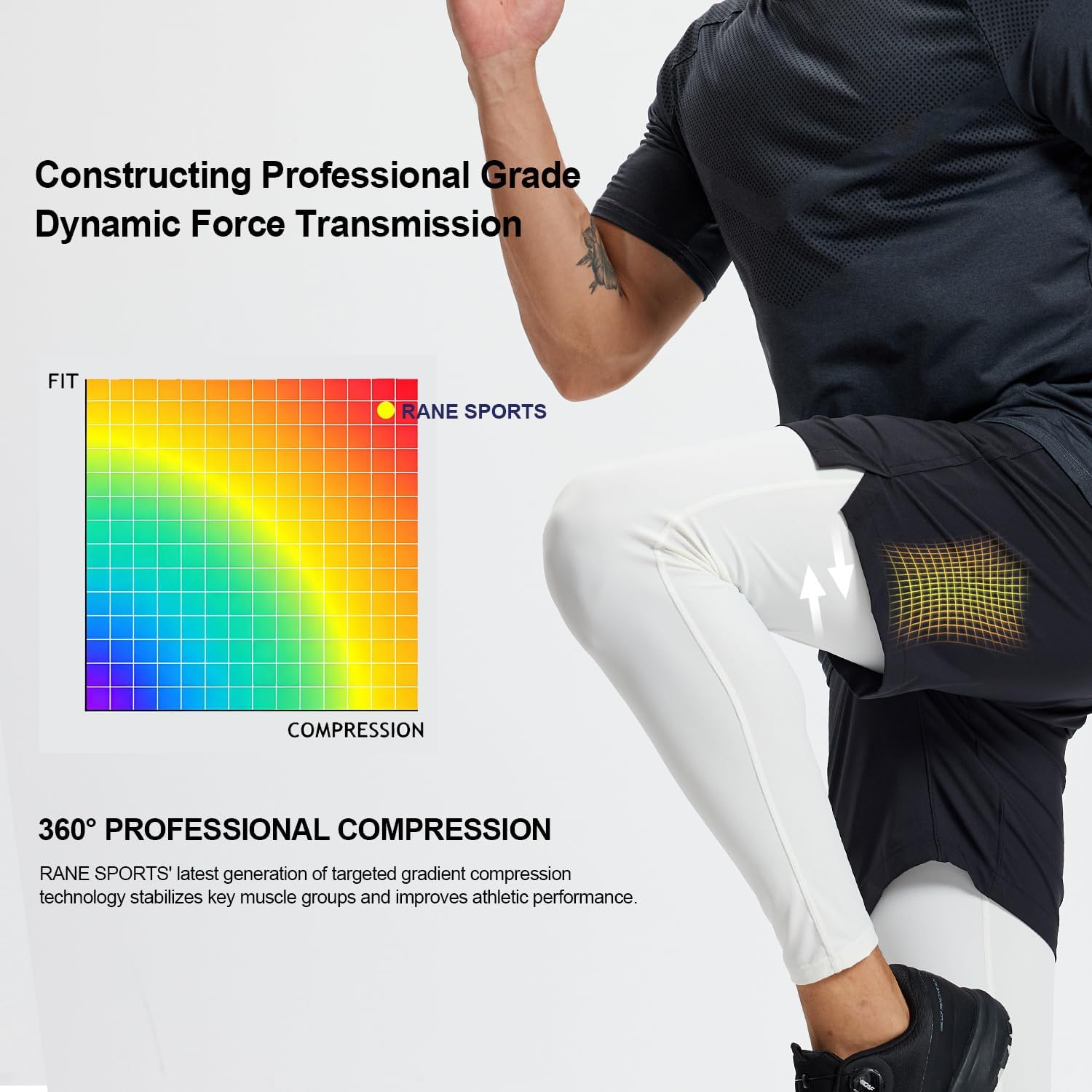 Mens Compression Pants Men Running Tights Leggings Athletic Workout Gym Pants Base Layer Underwear - Image 5