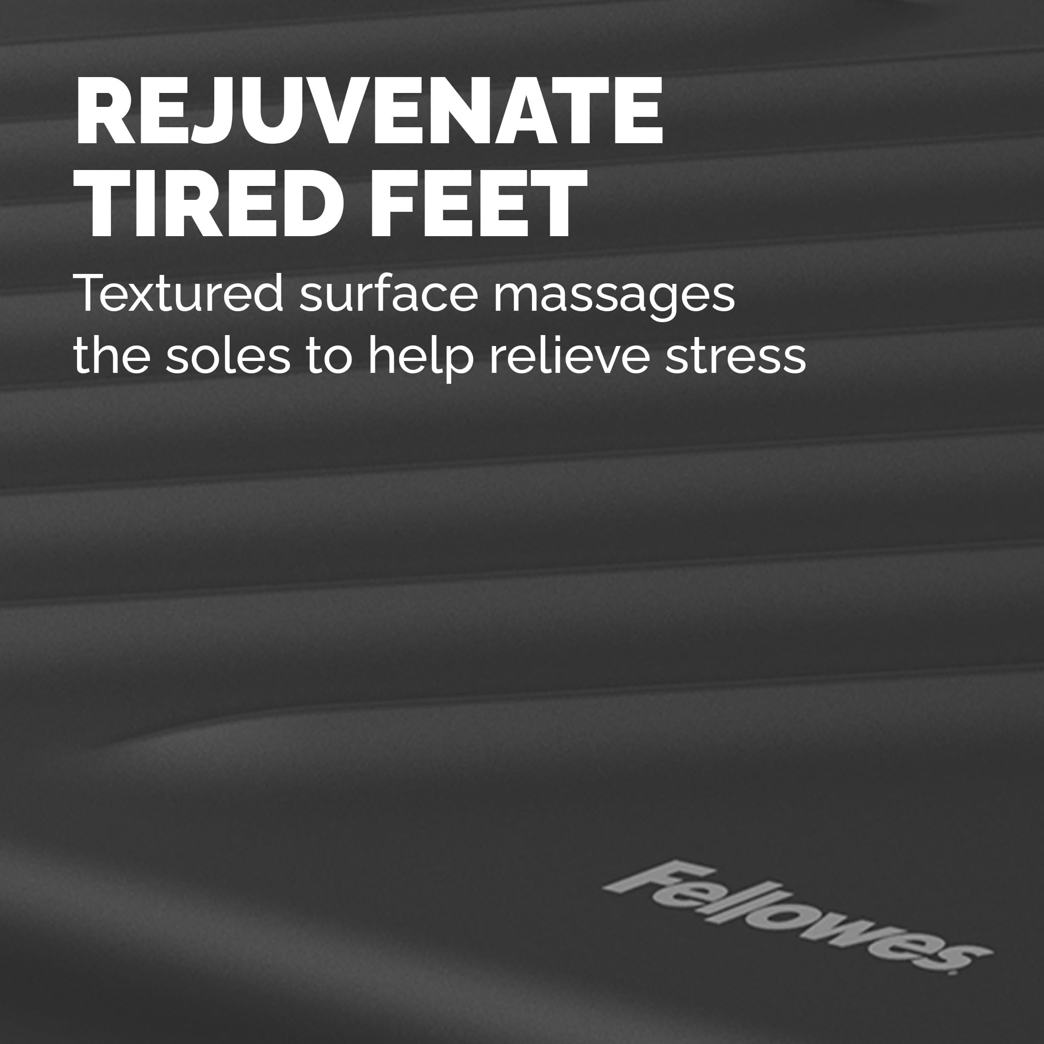 Fellowes Poggiapiedi ergonomico - Breyta™ poggiapiedi regolabile da scrivania per l'ufficio e la casa - Riciclabile al 100% - Garanzia di 5 anni - Nero