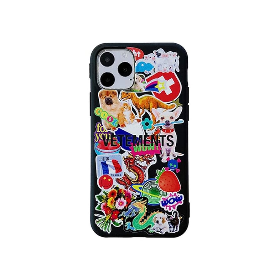 iPhoneケース VETEMENTS - VETEMENTS VEAL LOGO IPHONE CASE X/XS VETEMENTS Big Logo iPhone Case in Black | LN-CC