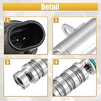 Vista 7 de X AUTOHAUX Válvula de distribución de válvula variable VVT Válvula de control de aceite para Hyundai para Kia 2012-2016 Motor Árbol de levas Válvula