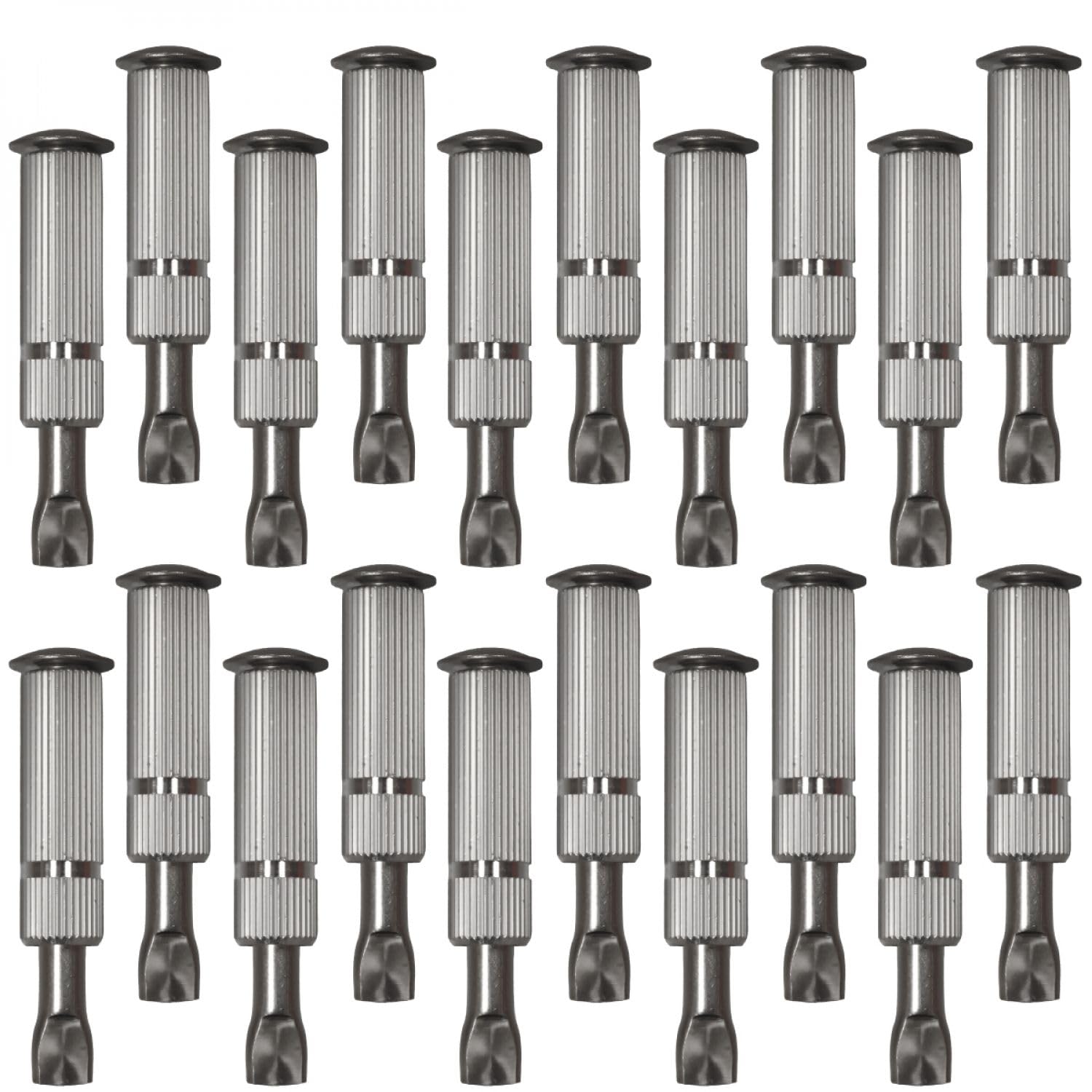 Linxor - Lote de 20 Tornillos de Anclaje retráctiles para Lona para Piscina