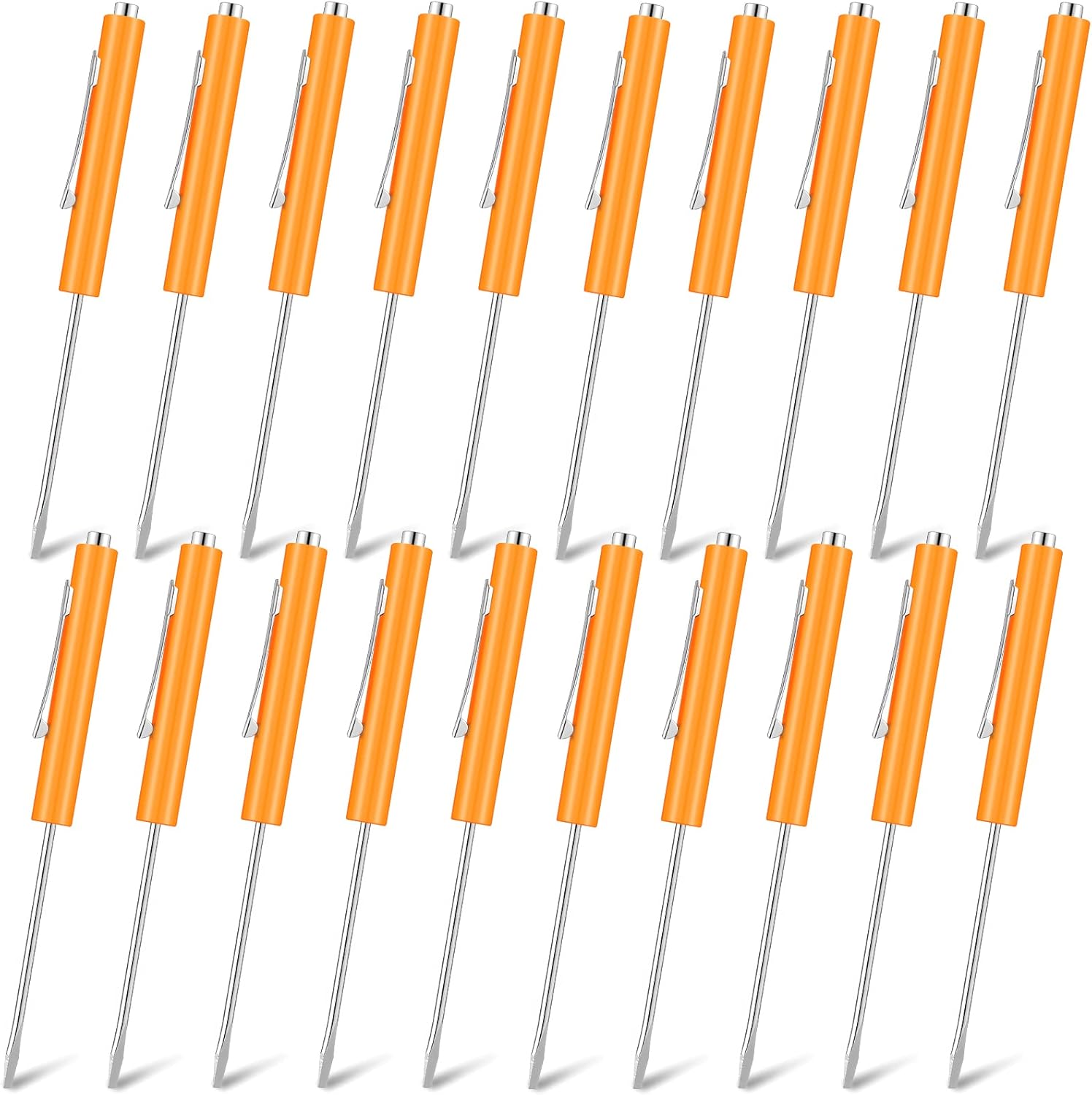 Shimeyao 20 Pcs Pocket Screwdriver Bulk Mini Clips Pocket Screwdriver