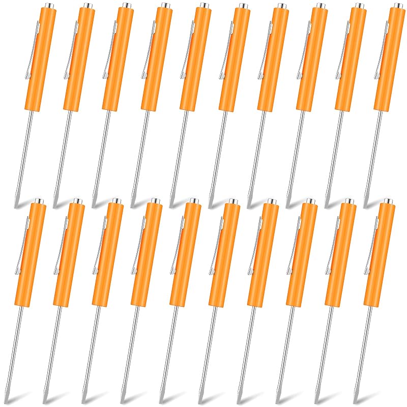 Shimeyao Kit de Chaves de Fenda Magnéticas Pequenas com Ponta Chata SL 3,2 mm, Laranja, 20 peças