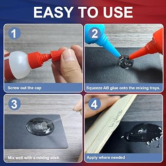 5 Minute Epoxy Glue 8.45 fl oz, Fast Cure Clear 2 Part Epoxy Adhesive