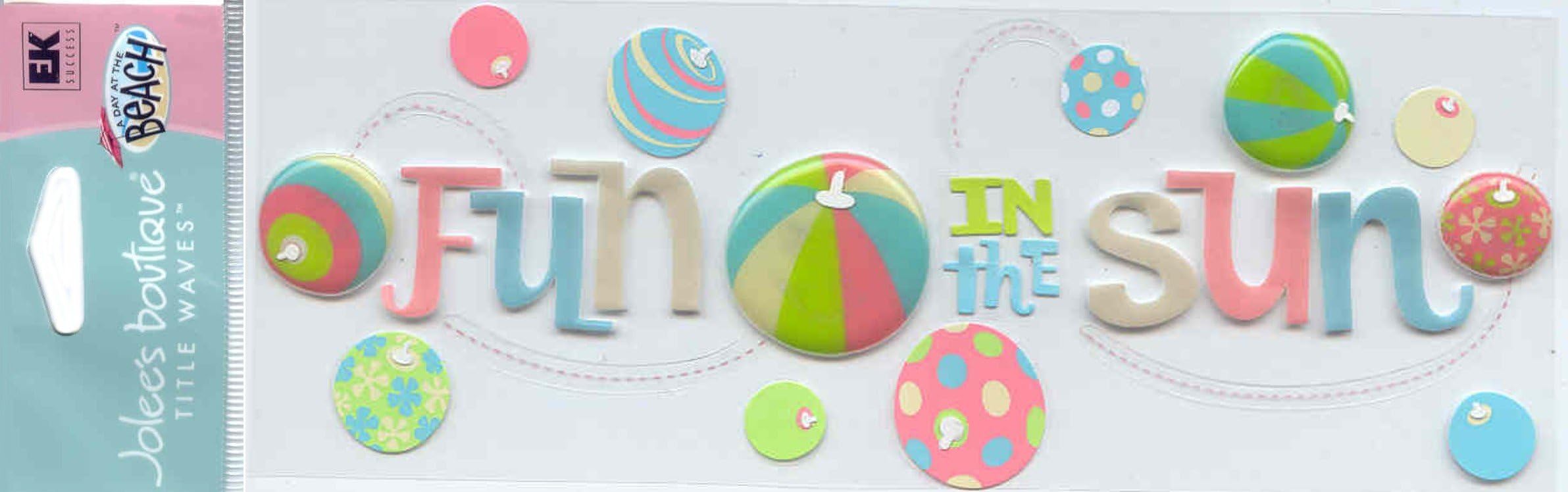 jbr1116 Jolee's Boutique A Day at The Beach Title Wave Stickers-Fun in The Sun