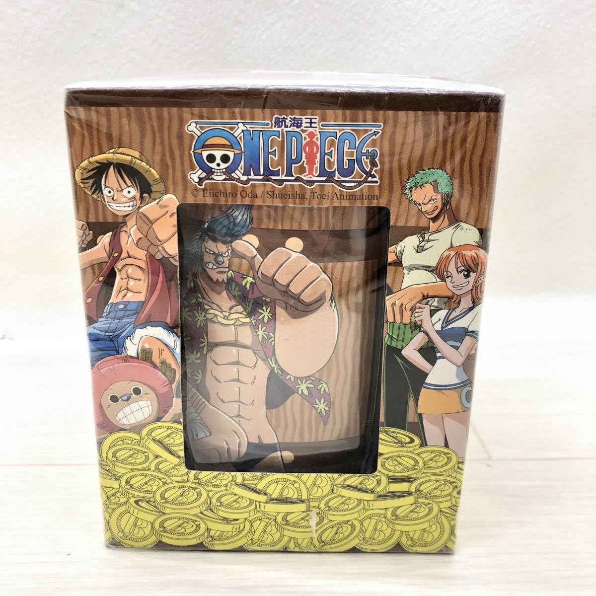Amazon.co.jp: △ ワンピース ONE PIECE 樽型 缶BANK フランキー