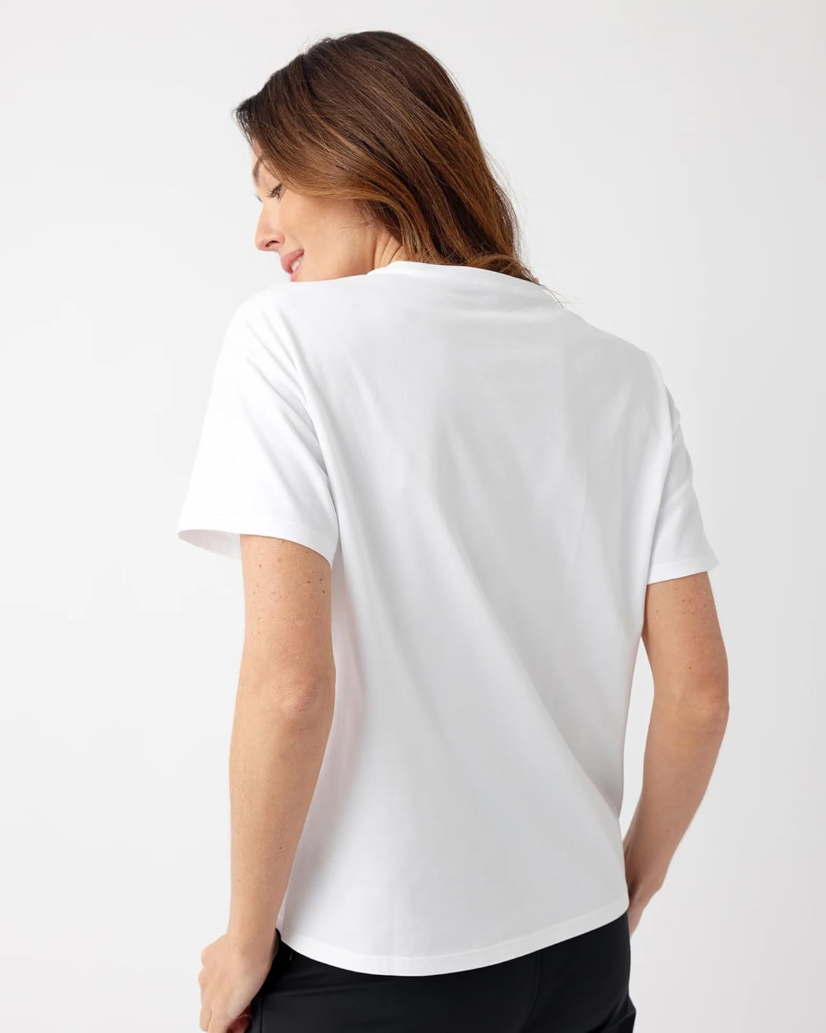 Cozy Earth - Women’s All Day Tee 100% Cotton T-Shirt - Relaxed Fit - Soft & Breathable