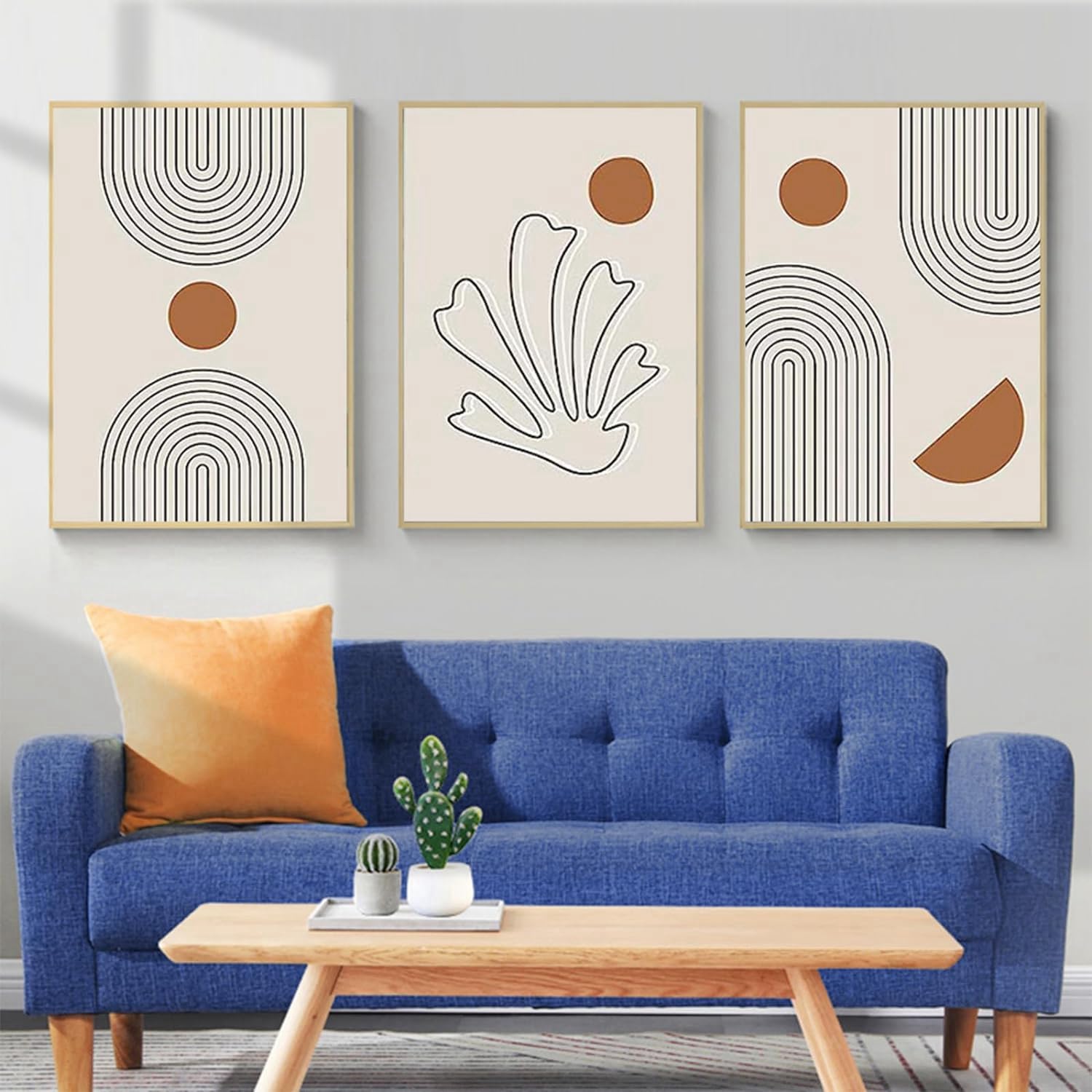 QPLGTU Geometric Abstract Poster Set, Plant Art Decoration Pictures - Image 2