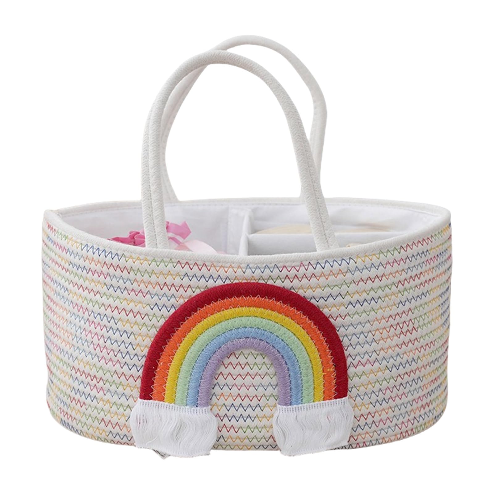 Panier en tissu de coton de qualité supérieure pour essentiels de bébé