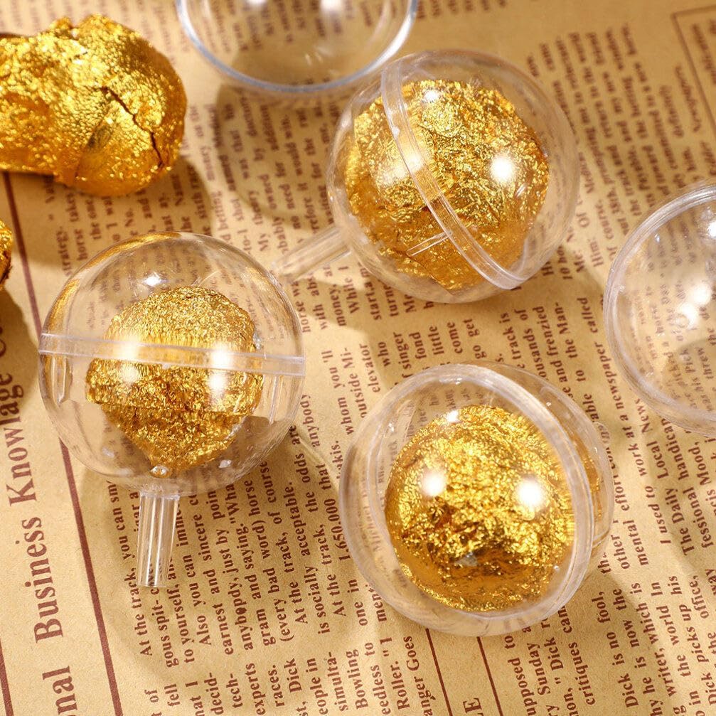 Operitacx 80Pcs Clear Chocolate Box Holder, Chocolate Ball Cups, Ball Bouquet Holder, Candy Packaging, Candy Packaging Case