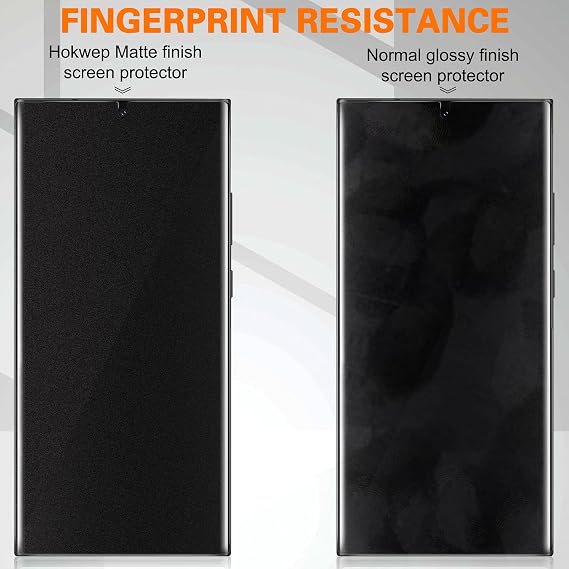 Galaxy S22 Ultraスクリーンプロテクター マットプライバシー 完全粘着 柔軟なTPUフィルム 画面内ロック解除をサポート アンチスパイ ケースフレンドリー Samsung Galaxy S22 Ultra 5G 6.8インチ用 2枚パック