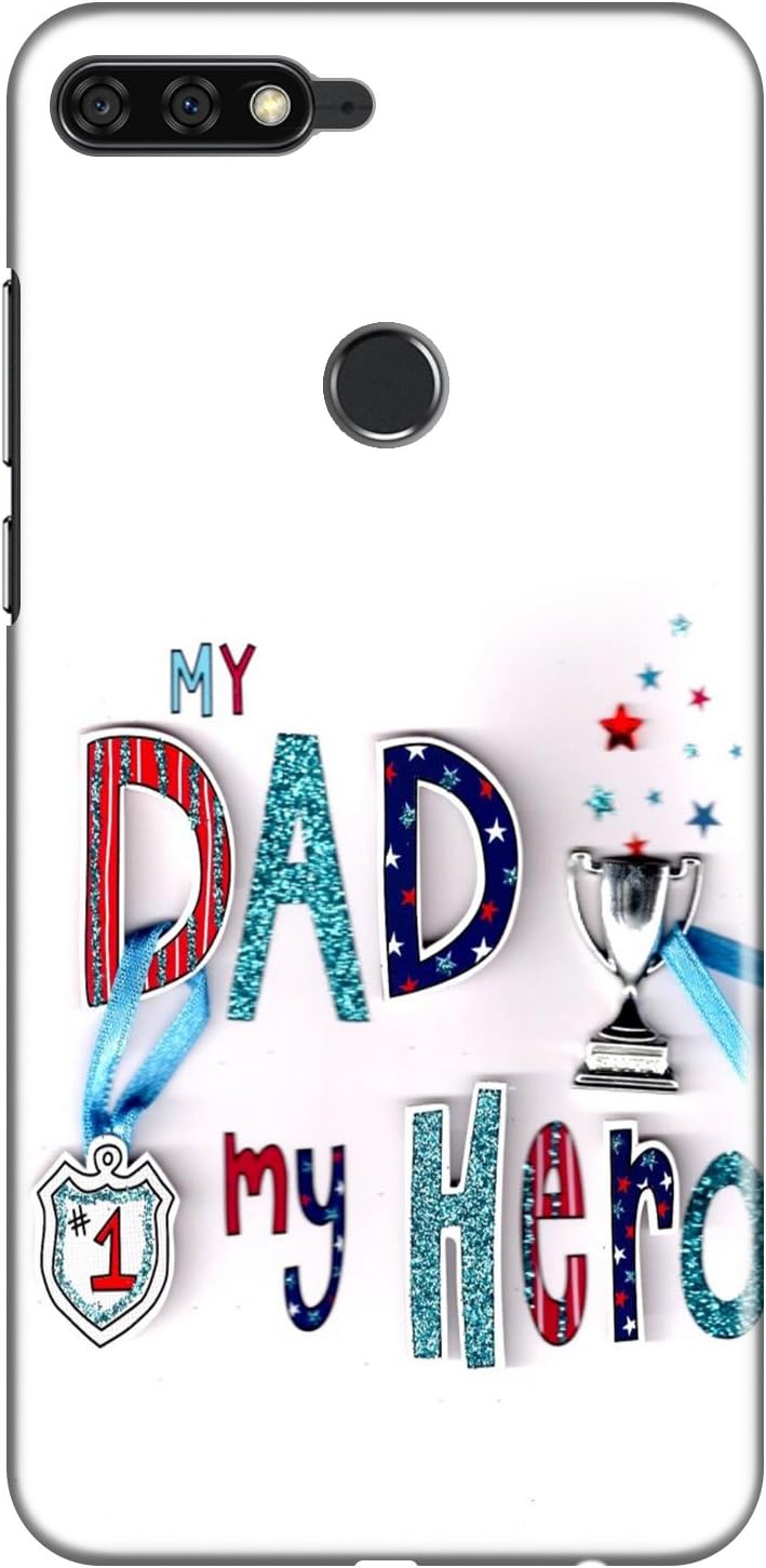 Hupshy Printed Back Cover for Honor 7C - Multicolor