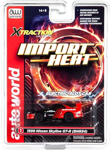 Miniatura 2 de Auto World Xtraction R28 1999 Nissan Skyline HO Scale Slot Car