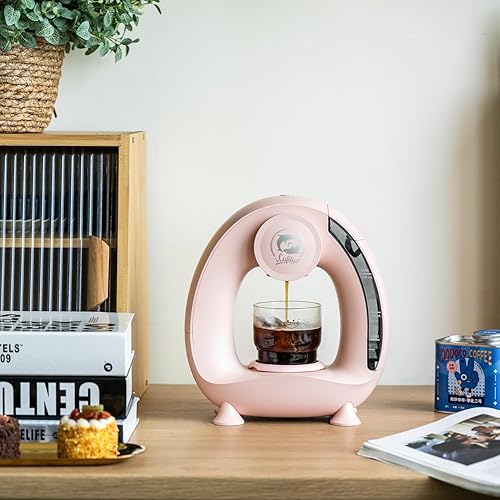 Miniatura 7 de BENFUCHEN Cafetera de una sola porción para KCupcafé molido, MINI Q Americano 2 en 1, mini cafetera de una tazacafetera con filtro de caféadaptador