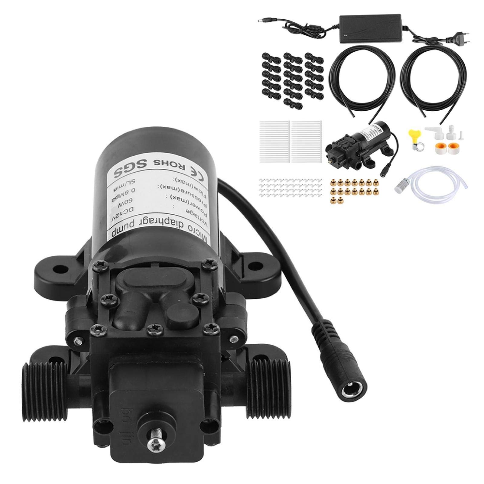 Sistema di nebulizzazione, Sistema di raffreddamento a spruzzo Ugelli Sistema di nebulizzazione Raffreddamento Kit sistema di irrigazione Accessori da giardino Nebulizzatori per terrazze